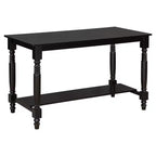 Juego de mesa de comedor de altura de mostrador Whisen de 6 piezas con estante, 4 sillas y un banco