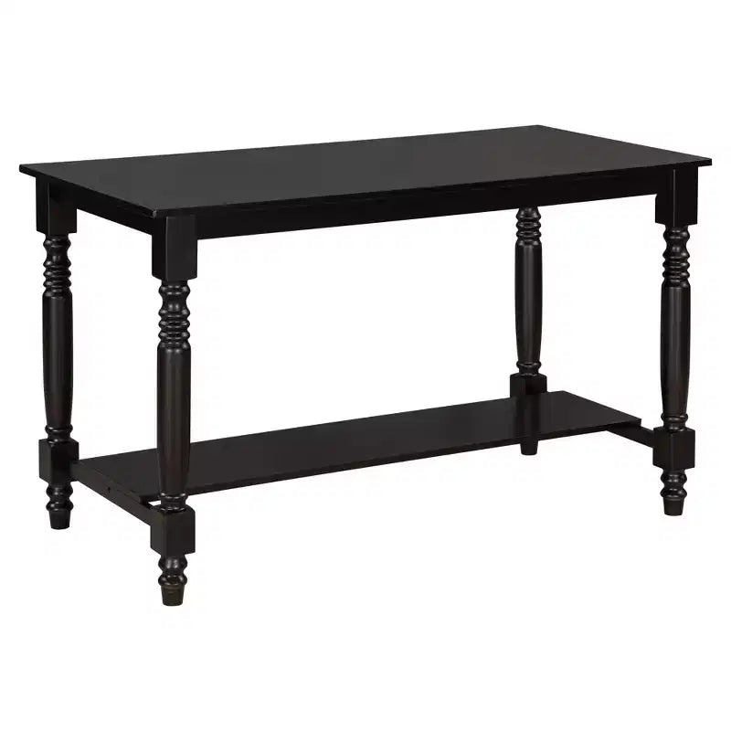Juego de mesa de comedor de altura de mostrador Whisen de 6 piezas con estante, 4 sillas y un banco