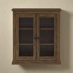 Teamson Home Donovan Removable Two-Door Wall Cabinet with Adjustable Shelves, Walnut