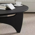 Mesa de centro redonda de madera maciza PexFix