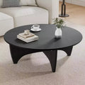 Mesa de centro redonda de madera maciza PexFix