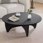 Mesa de centro redonda de madera maciza PexFix