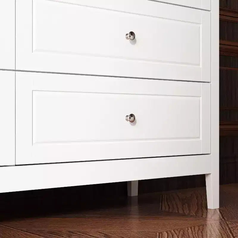 Famapy Cajonera Organizadora de Dormitorio con 8 Cajones, Diseño Clásico, Color Blanco