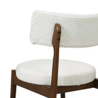 Christopher Knight Home Lumen Sillas de comedor modernas tapizadas en mezcla de lino y madera de caucho (juego de 2)