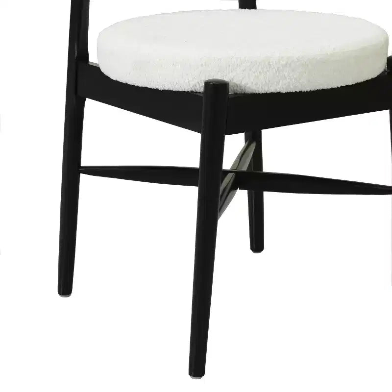 Christopher Knight Home Lumen Sillas de comedor modernas tapizadas en mezcla de lino y madera de caucho (juego de 2)