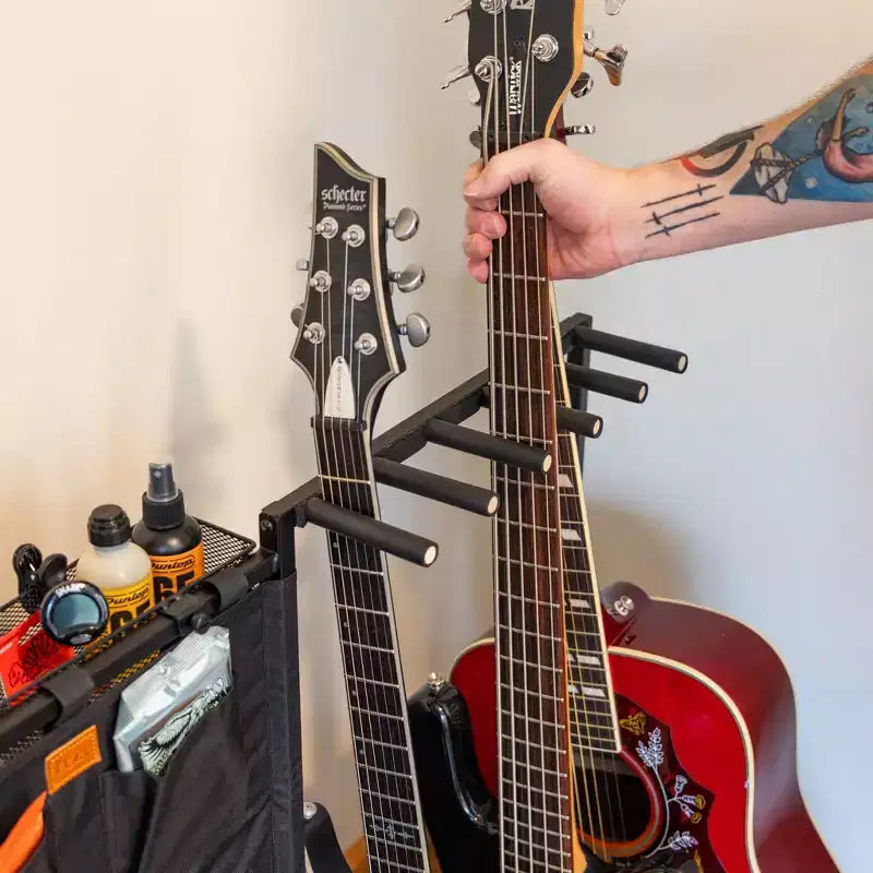 StoreYourBoard Headliner 10-Slot Guitar Rack | Negro