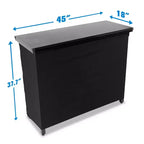 Mesa de bar plegable portátil de grado comercial para eventos en interiores y exteriores