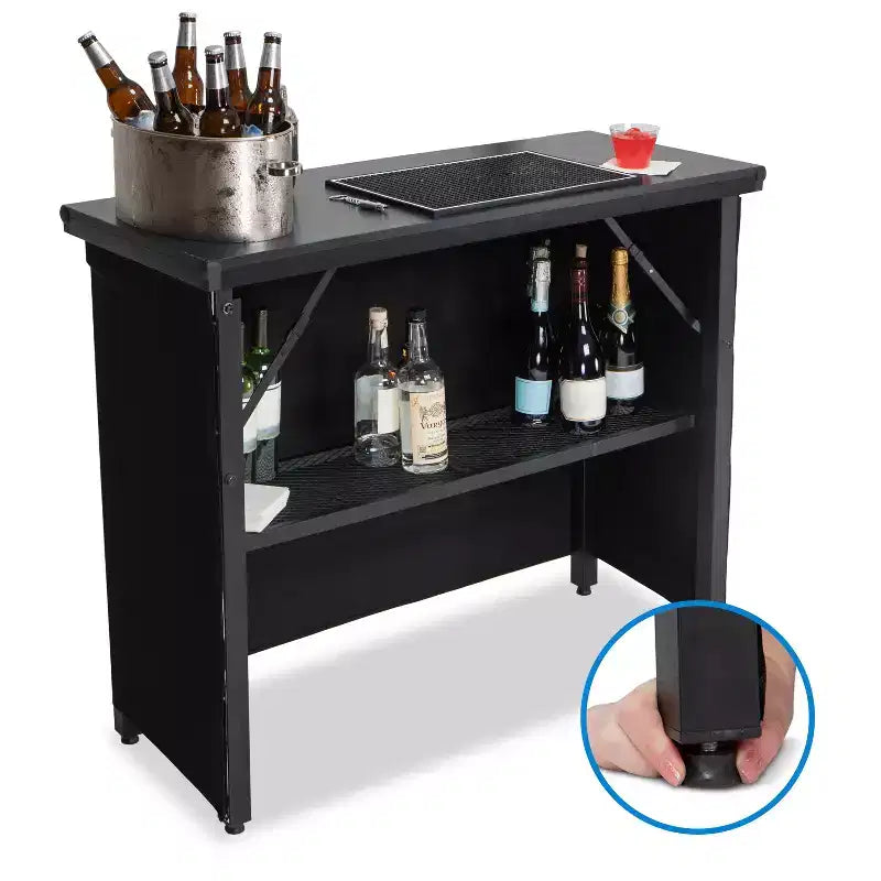 Mesa de bar plegable portátil de grado comercial para eventos en interiores y exteriores