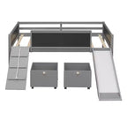 Whisen 78.5L x 79.2W Cama alta de tamaño individual con diseño moderno y dos cajas de almacenamiento