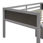 Whisen 78.5L x 79.2W Cama alta de tamaño individual con diseño moderno y dos cajas de almacenamiento