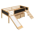 Whisen 78.5L x 79.2W Cama alta de tamaño individual con diseño moderno y dos cajas de almacenamiento