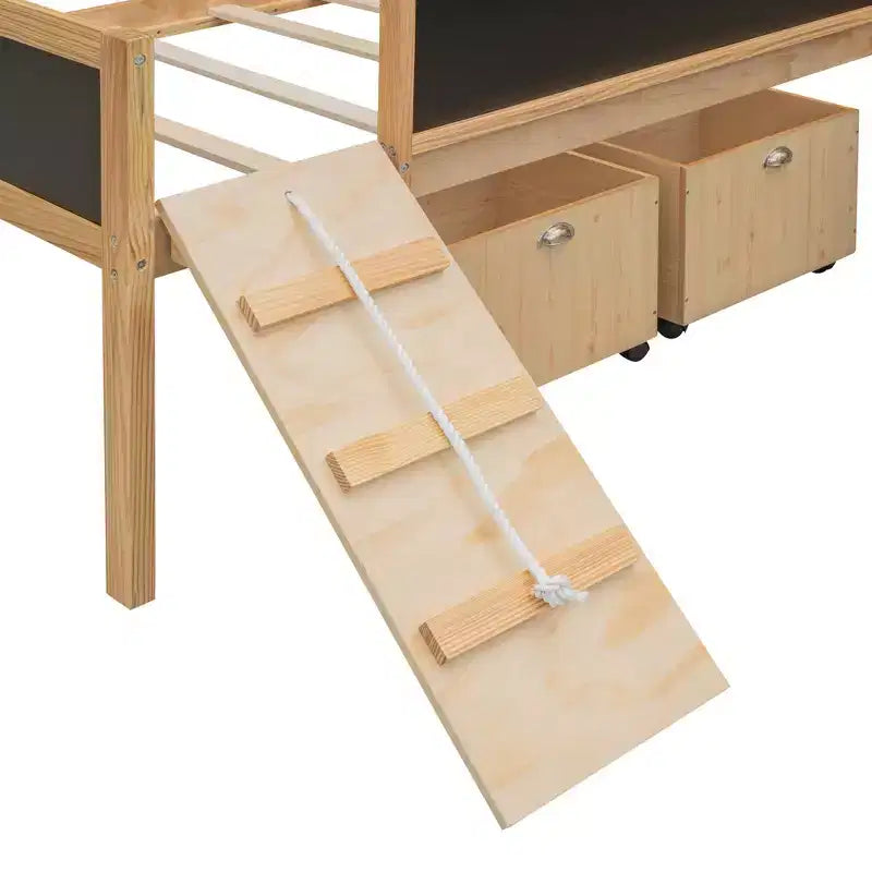 Whisen 78.5L x 79.2W Cama alta de tamaño individual con diseño moderno y dos cajas de almacenamiento