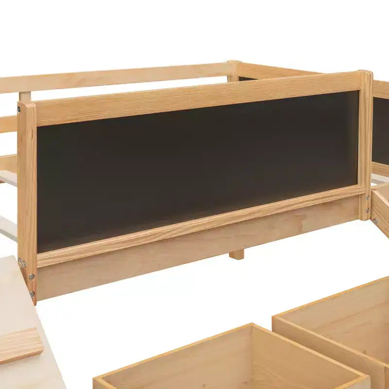 Whisen 78.5L x 79.2W Cama alta de tamaño individual con diseño moderno y dos cajas de almacenamiento