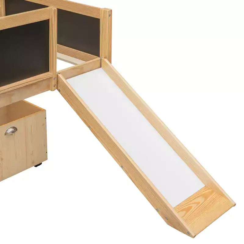 Whisen 78.5L x 79.2W Cama alta de tamaño individual con diseño moderno y dos cajas de almacenamiento
