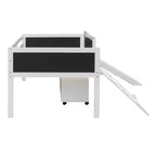 Whisen 78.5L x 79.2W Cama alta de tamaño individual con diseño moderno y dos cajas de almacenamiento