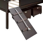 Whisen 78.5L x 79.2W Cama alta de tamaño individual con diseño moderno y dos cajas de almacenamiento
