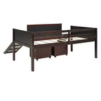 Whisen 78.5L x 79.2W Cama alta de tamaño individual con diseño moderno y dos cajas de almacenamiento