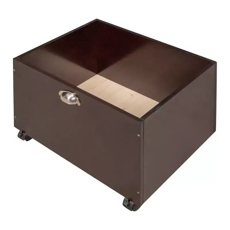 Whisen 78.5L x 79.2W Cama alta de tamaño individual con diseño moderno y dos cajas de almacenamiento