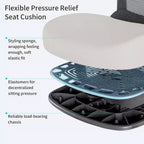 Silla de oficina ergonómica de malla con soporte lumbar 3D, reposacabezas y reposabrazos ajustables