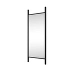 Espejo Rectangular de Cuerpo Entero de Madera con Borde Negro 160x60x2cm