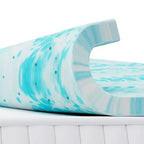 Colchón de Espuma Viscoelástica Azul de 3 Pulgadas Tamaño Queen para una Comodidad Suprema C Solución de Descanso Premium