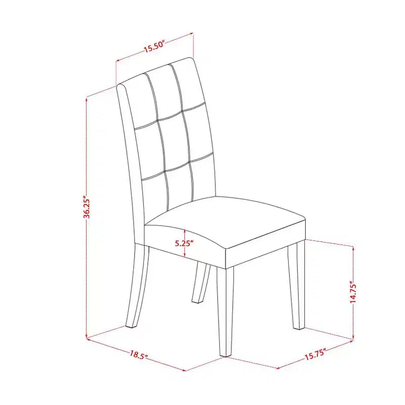 Juego de mesa de comedor redonda de 5 piezas con tablero abatible y 4 sillas, madera de caucho blanca lino