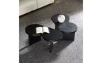 TUYOHW Mesa de centro dividida en forma de mariposa, mesa moderna de 36 mm de grosor para sala de estar y dormitorio, mesa auxiliar de MDF con forma de mariposa
