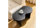 TUYOHW Mesa de centro dividida en forma de mariposa, mesa moderna de 36 mm de grosor para sala de estar y dormitorio, mesa auxiliar de MDF con forma de mariposa