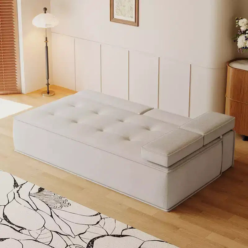 Sofá cama multifuncional convertible de 79" con cojín de espuma
