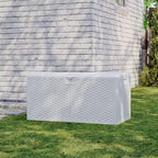 Caja de cubierta de resina grande, impermeable, de 73 galones, con cerradura, para almacenamiento exterior
