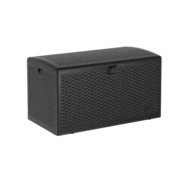 Caja de cubierta de resina grande, impermeable, de 73 galones, con cerradura, para almacenamiento exterior