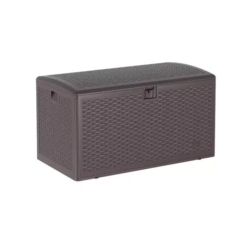 Caja de cubierta de resina grande, impermeable, de 73 galones, con cerradura, para almacenamiento exterior