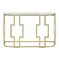 Sparkler 48 Console Table - Matte Gold/Clear - iNSPIRE Q