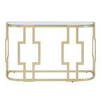 Sparkler 48 Console Table - Matte Gold/Clear - iNSPIRE Q