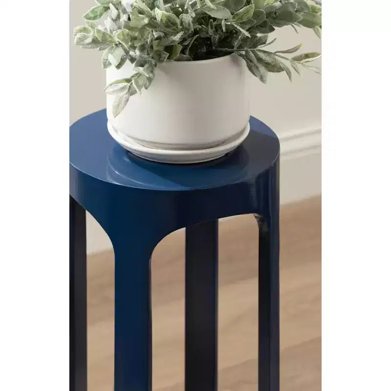 Mueble de Pared de Ratán con Estantes y Elevadores de Madera Laminada Mesa Auxiliar Blanca